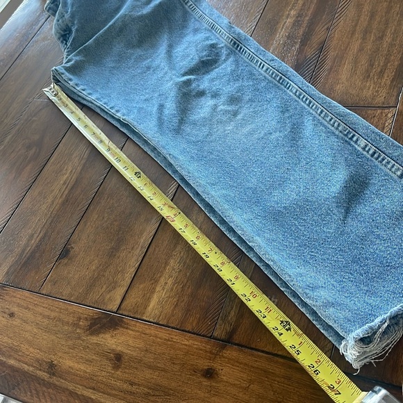 WRANGLER MENS BLUE DENIM JEANS sz 30 x 27 (read description) - Picture 11 of 15